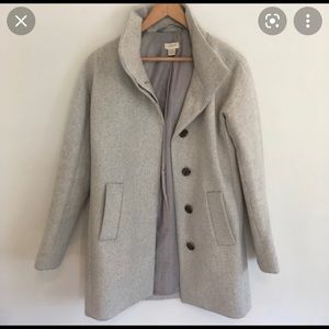 J crew grey coat